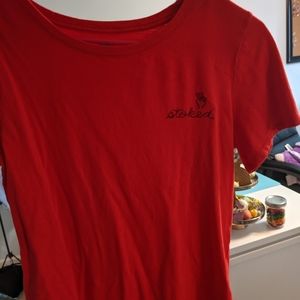 Stoked red t-shirt